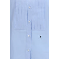 Fendi Blue Cotton Dress Shirt