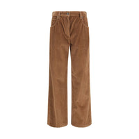 Brunello Cucinelli Brown Cotton Casual Pants