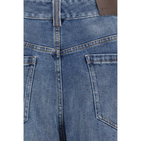Brunello Cucinelli Blue Cotton Relaxed Fit Jeans