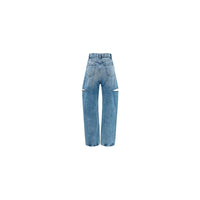 Maison Margiela Blue Cotton Straight-Leg Jeans