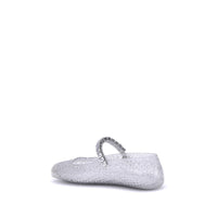 Jimmy Choo White Polyurethane Ballet Flats