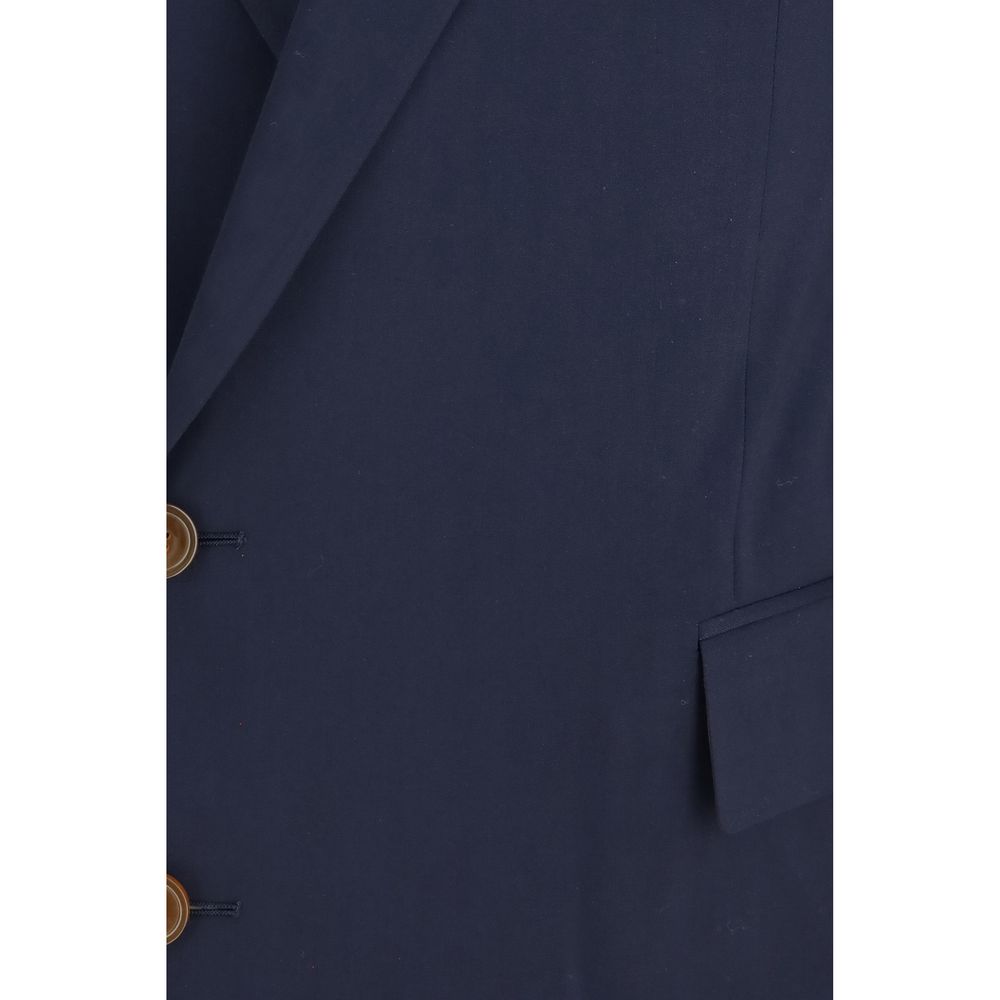 Vivienne Westwood Blue Wool Oves Aries Full-Length Jacket