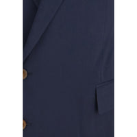 Vivienne Westwood Blue Wool Oves Aries Full-Length Jacket