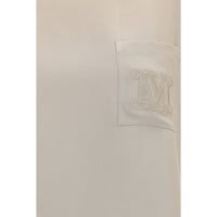 Max Mara Beige Silk T-Shirt