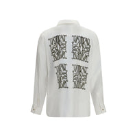 Max Mara White Silk Dress Shirt