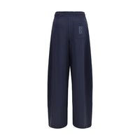 Max Mara Blue Polyamide Casual Pants