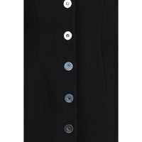 Max Mara Black Wool Oves Aries Coat