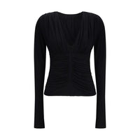 Max Mara Black Viscose Dress Shirt