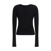 Max Mara Black Viscose Dress Shirt