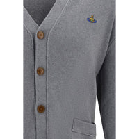 Vivienne Westwood Gray Cotton Cardigan