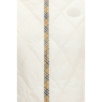 Burberry White Polyester Sleeveless Jacket