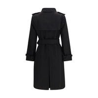 Burberry Black Cotton Coat