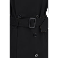 Burberry Black Cotton Coat