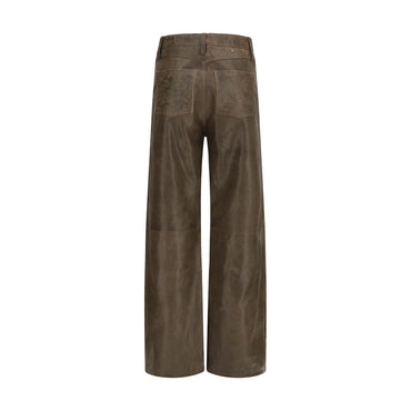 Golden Goose Brown Leather Pants