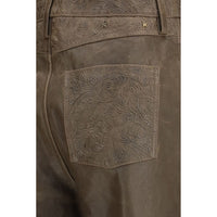 Golden Goose Brown Leather Pants