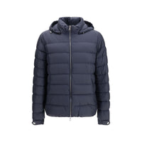 Moncler Blue Goose Down Full-Length Jacket