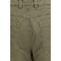 Off-White Bicolor Cotton Casual Pants