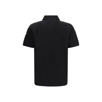 Moncler Black Cotton Polo Shirt