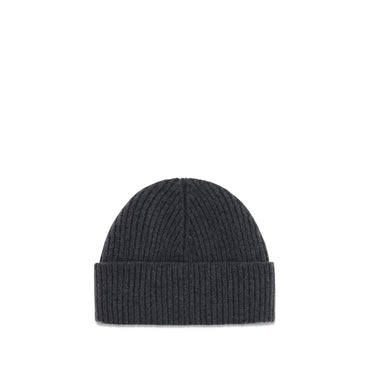 Ami Paris Gray Wool Oves Aries Beanie