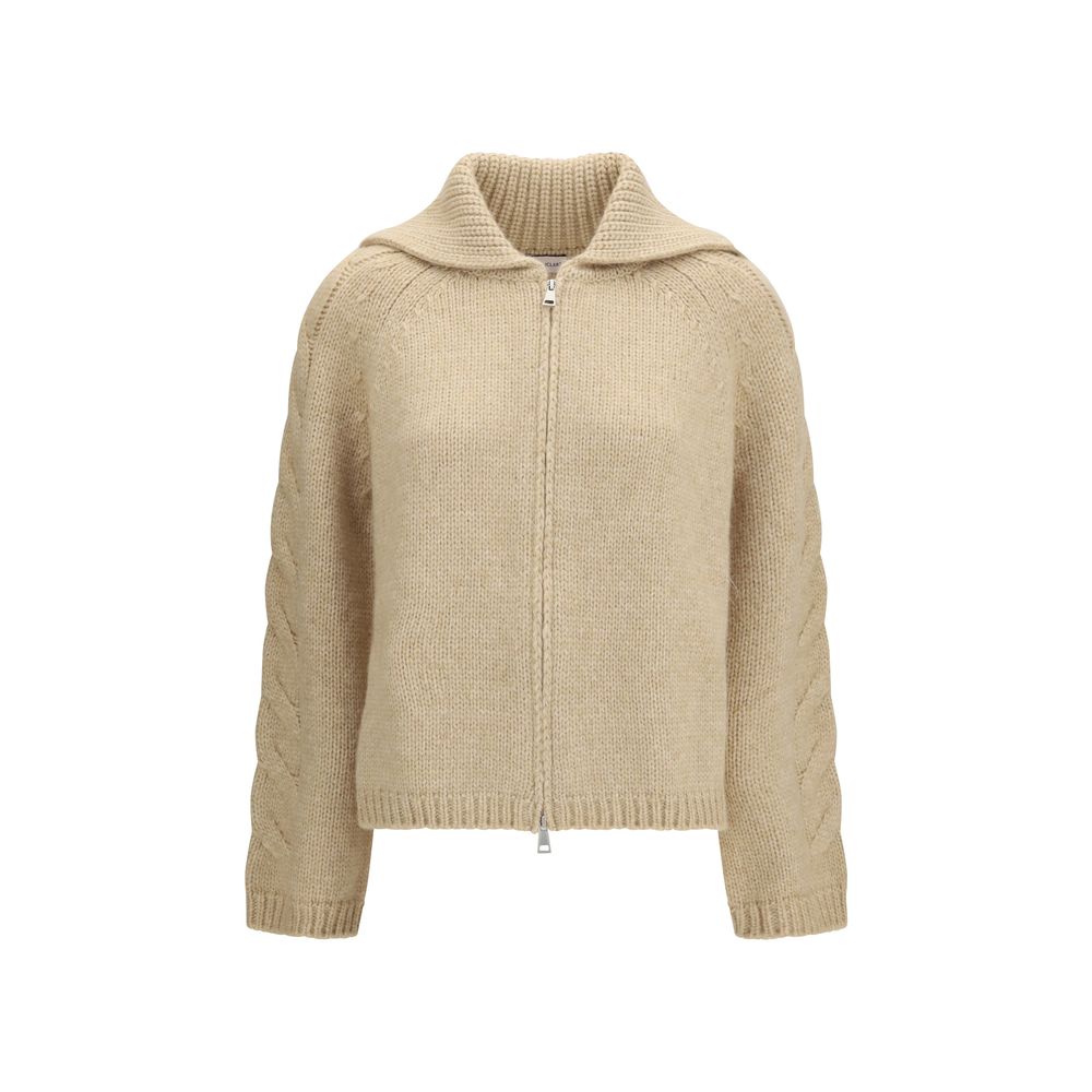 Moncler Beige Alpaca Vicugna Pacos Cardigan