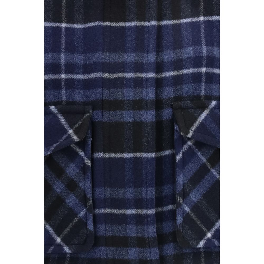 PINKO Blue Wool Oves Aries Shell Jacket