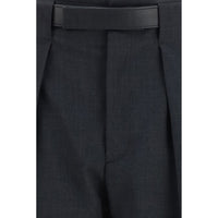 Darkpark Gray Polyester Dress Pants