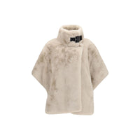 PINKO Beige Polyester Full-Length Jacket
