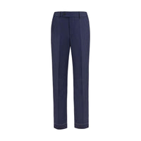 Brunello Cucinelli Blue Wool Oves Aries Dress Pants