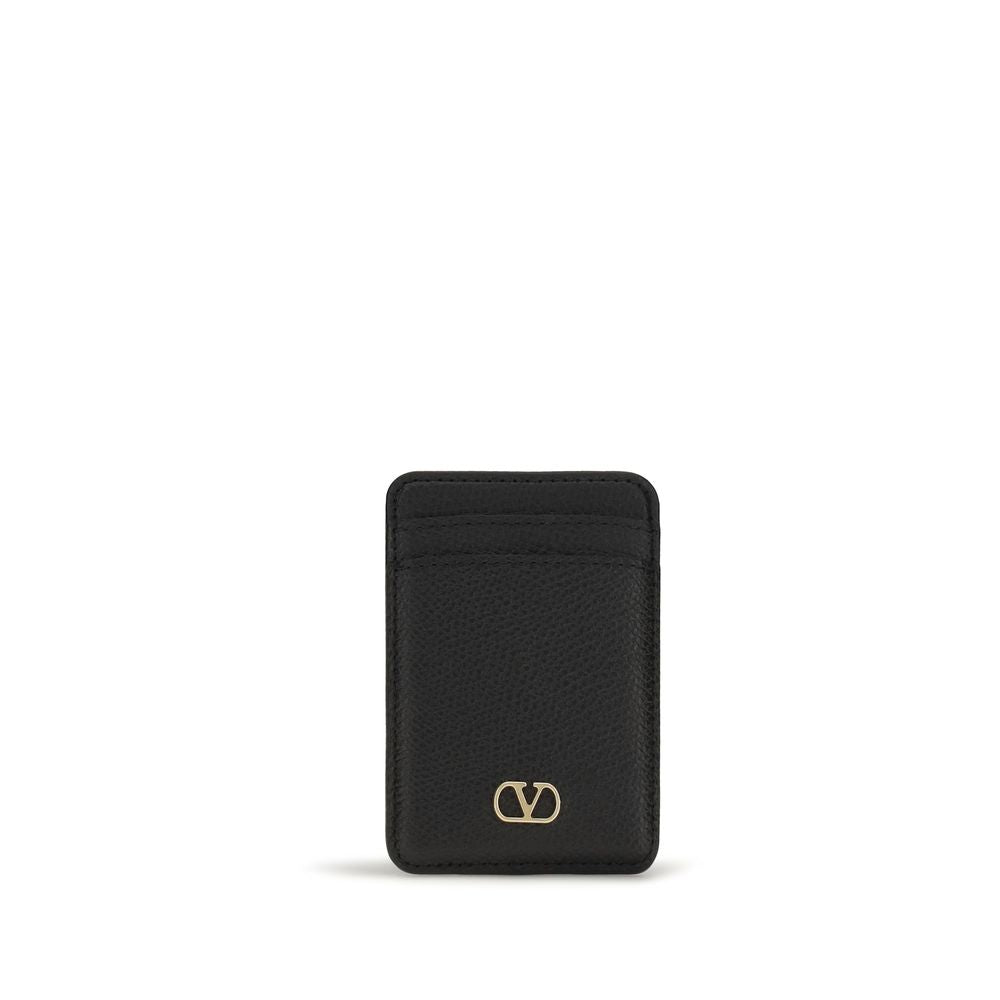 Valentino Garavani Black Calf Leather Bos Taurus Wallet