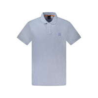 Hugo Boss Light Blue Cotton Men's Polo