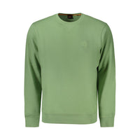 Hugo Boss Green Cotton Men's Sweatshirt