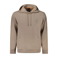 Hugo Boss Brown Cotton Men's Sweatshirt