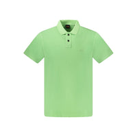 Hugo Boss Green Cotton Men's Polo