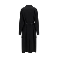 Max Mara Black Wool Oves Aries Coat