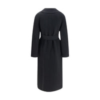 Max Mara Black Wool Oves Aries Coat