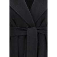 Max Mara Black Wool Oves Aries Coat