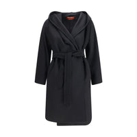 Max Mara Black Wool Oves Aries Coat