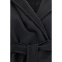 Max Mara Black Wool Oves Aries Coat