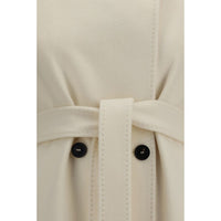 Max Mara White Wool Oves Aries Coat