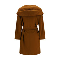 Max Mara Brown Wool Oves Aries Coat