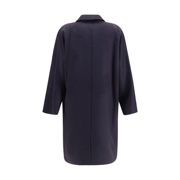 Max Mara Blue Wool Oves Aries Coat