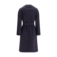 Max Mara Blue Wool Oves Aries Coat