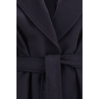 Max Mara Blue Wool Oves Aries Coat