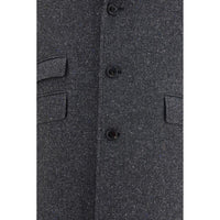 Valentino Garavani Gray Wool Oves Aries Coat