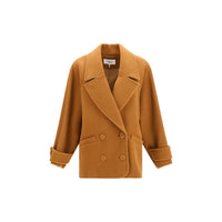 Chloé Brown Wool Oves Aries Coat