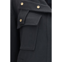 Giorgio Armani Gray Cashmere Coat