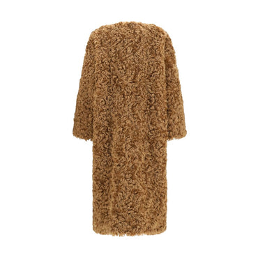 Kristina Ti Brown Polyester Coat