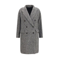 Brunello Cucinelli Gray Wool Oves Aries Coat