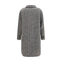 Brunello Cucinelli Gray Wool Oves Aries Coat