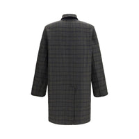 Etro Blue Wool Oves Aries Coat